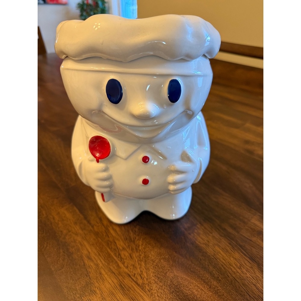 Vintage McCoy Bobbie the Baker Doughboy Cookie Jar Ceramic USA 183